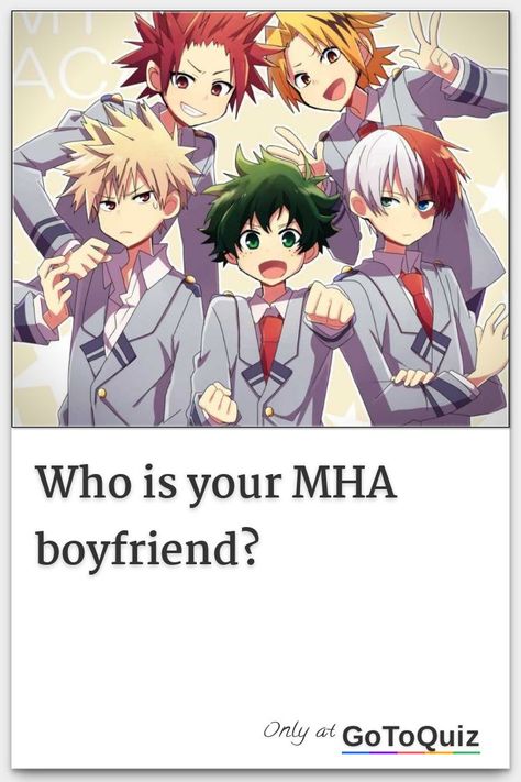 "Who is your MHA boyfriend?" My result: Deku! Bad Mha Ships, Mha Bakugo X Todoroki, Mha Comics English, Mha Names List, Mha Male Characters, Mha Character Ideas, What My Hero Academia Are You, Fanmade Mha Quirks, Mha Character Profiles