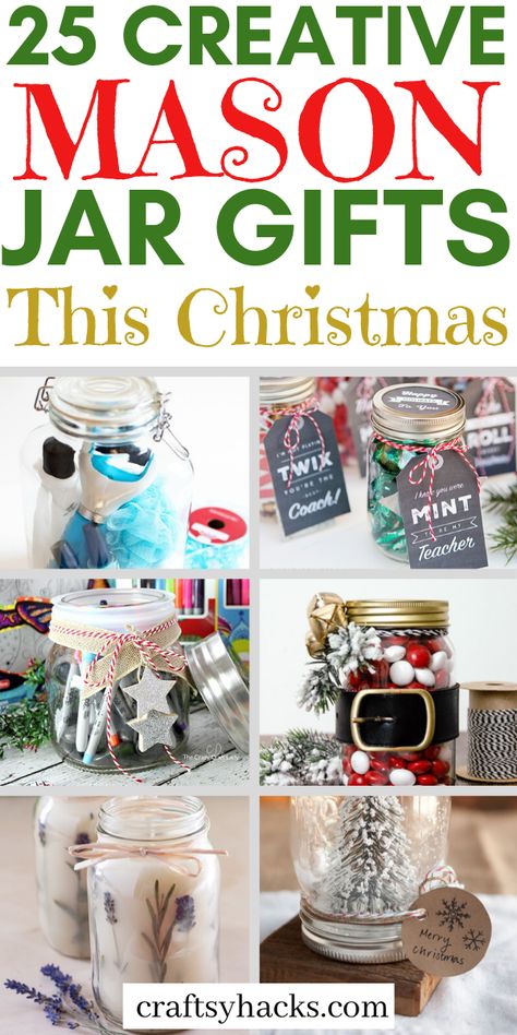 Diy Christmas Accessories, Ideas For Mason Jars, Jar Diy Ideas, Cricut Projects Christmas, Easy Mason Jar Crafts Diy, Easy Mason Jar Crafts, Mason Jar Christmas Crafts, Christmas Mason Jars Diy, Mason Jar Christmas Gifts