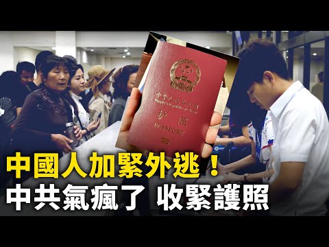 外国人都跑光了 中国人也加速外逃！中共收紧护照政策 阻止国人「润」！