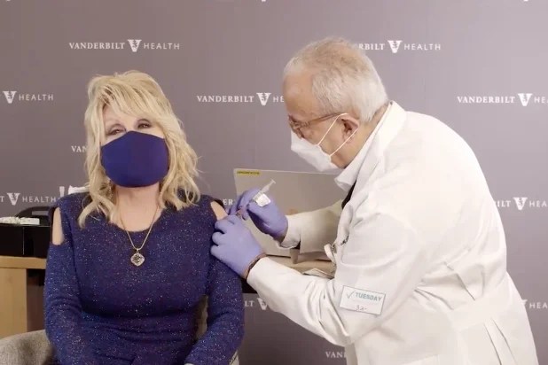 dolly parton vaccine