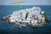 Insula Migingo este una dintre cele mai populate insule de pe Pământ. (Yasuyoshi Chiba/AFP via Getty Images)