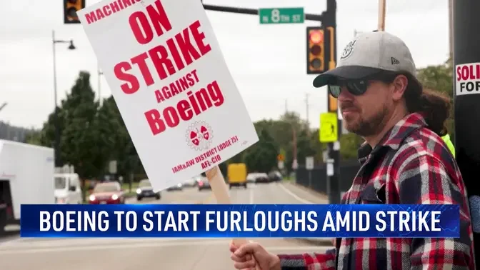 Boeing to Start Furloughs Amid Machinist Strike