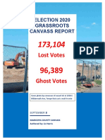 Final Election 2020 Grassroots Canvass Report