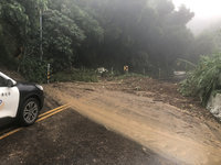 彰化降雨社頭水淹逾腳踝  田中鎮山路坍方中斷