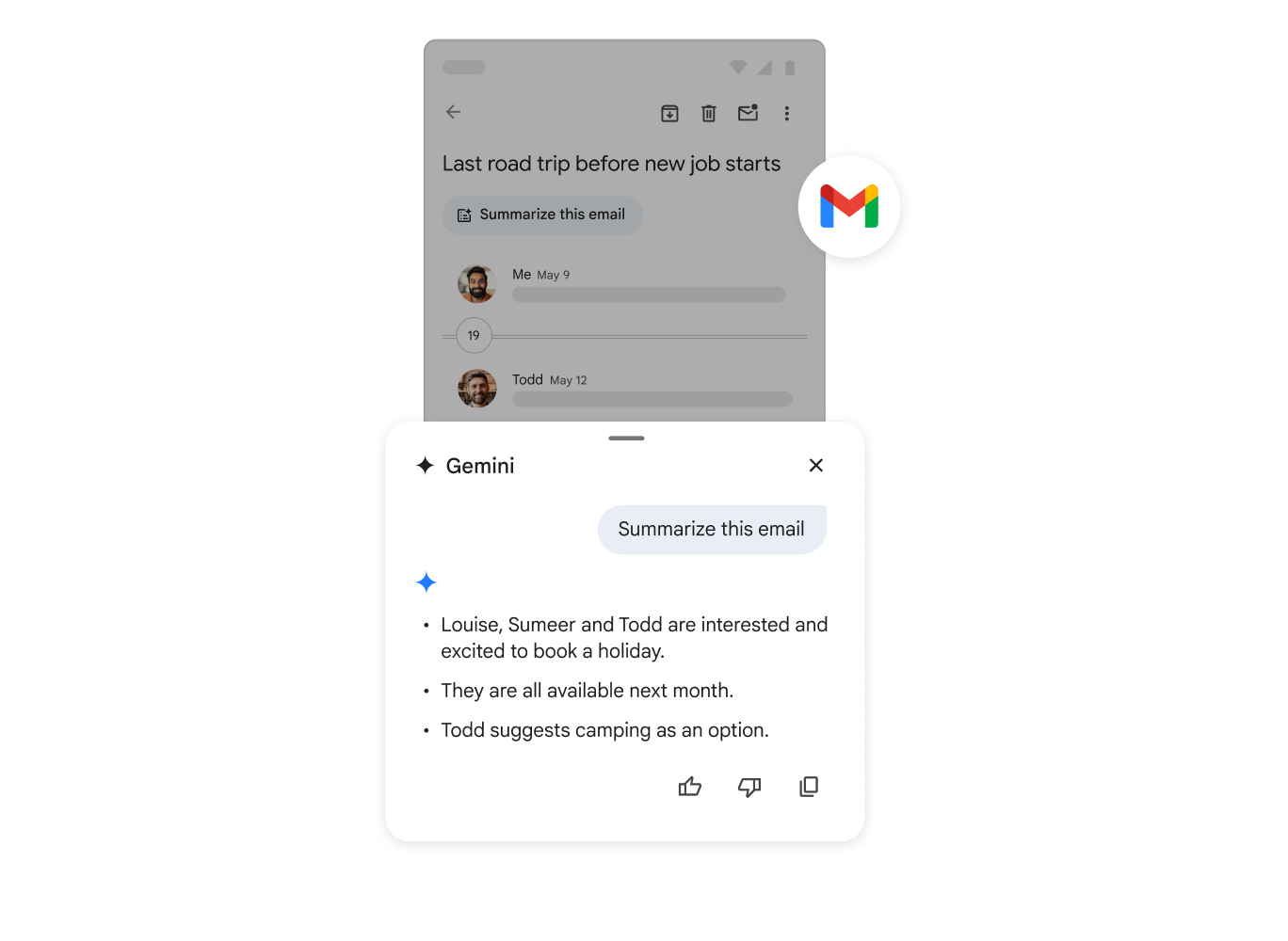 Dùng Google Gemini để tóm tắt email