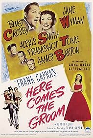 Bing Crosby, Anna Maria Alberghetti, James Barton, Jacques Gencel, Alexis Smith, Franchot Tone, Beverly Washburn, and Jane Wyman in Here Comes the Groom (1951)