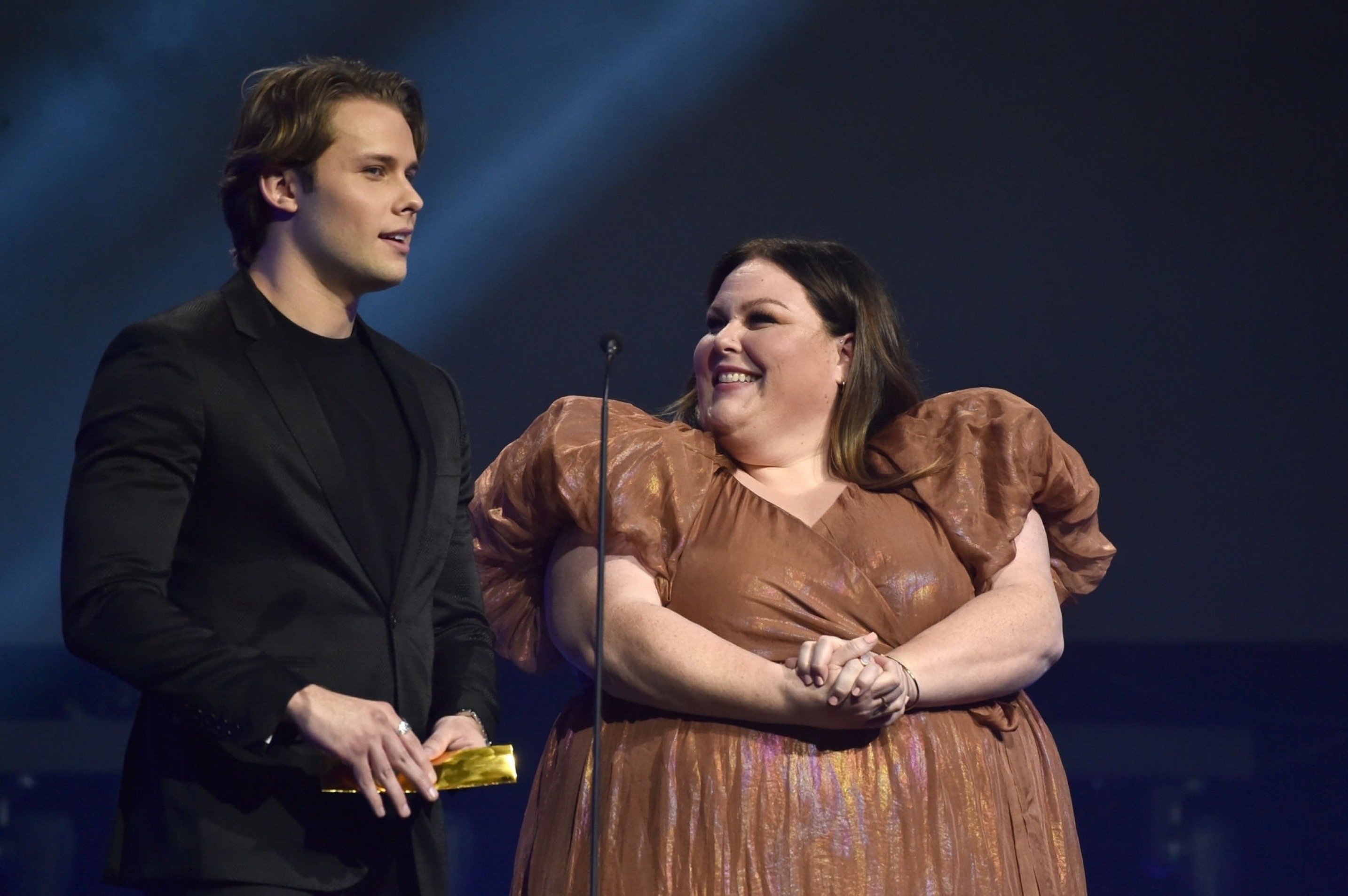 Chrissy Metz and Logan Shroyer