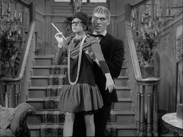 Ted Cassidy and Diane Jergens in The Addams Family (1964)