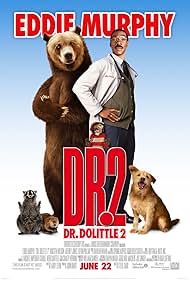 Eddie Murphy, Michael Rapaport, Steve Zahn, Norm MacDonald, Phil Proctor, Richard C. Sarafian, Tank the Bear, and Crystal the Monkey in Dr. Dolittle 2 (2001)