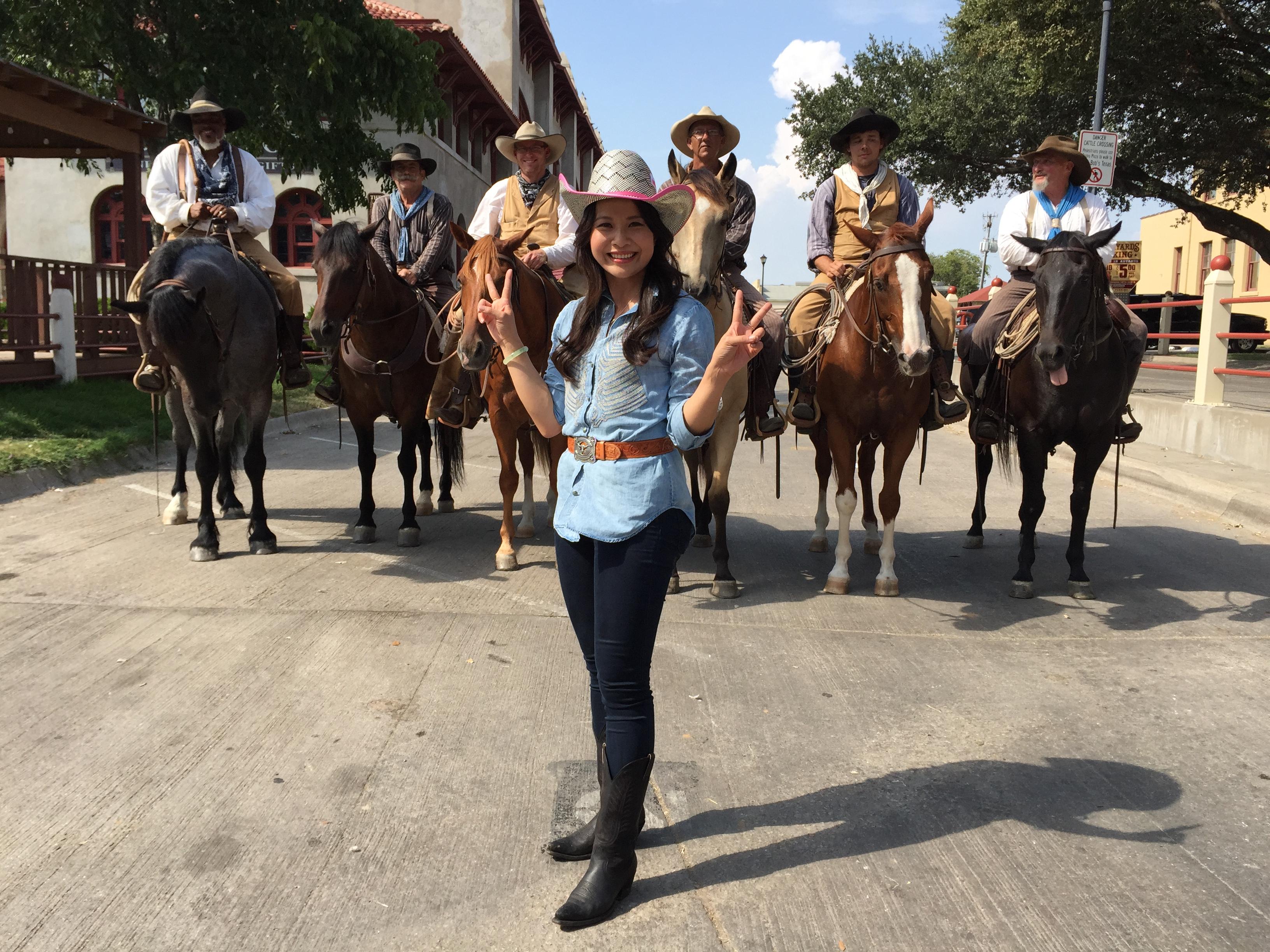 Ching He Huang cooks with Cowboys in Eat The Nation 2015