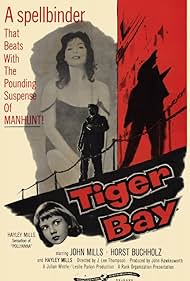 Hayley Mills, Horst Buchholz, and Shari in Tiger Bay (1959)