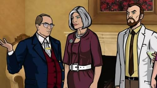 Jeffrey Tambor, Jessica Walter, and Lucky Yates in Archer (2009)