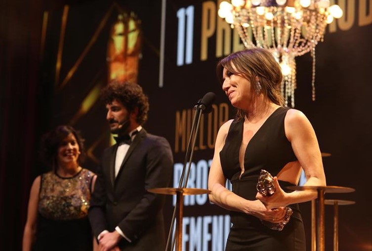 Lola Dueñas, Laia Marull, and Miki Esparbé in XI Premis Gaudí de l'Acadèmia del Cinema Català (2019)