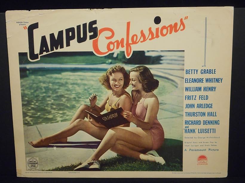 Betty Grable and Eleanore Whitney in Campus Confessions (1938)