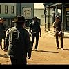 Ethan Hawke, Denzel Washington, Vincent D'Onofrio, Lee Byung-hun, Chris Pratt, Manuel Garcia-Rulfo, and Martin Sensmeier in The Magnificent Seven (2016)