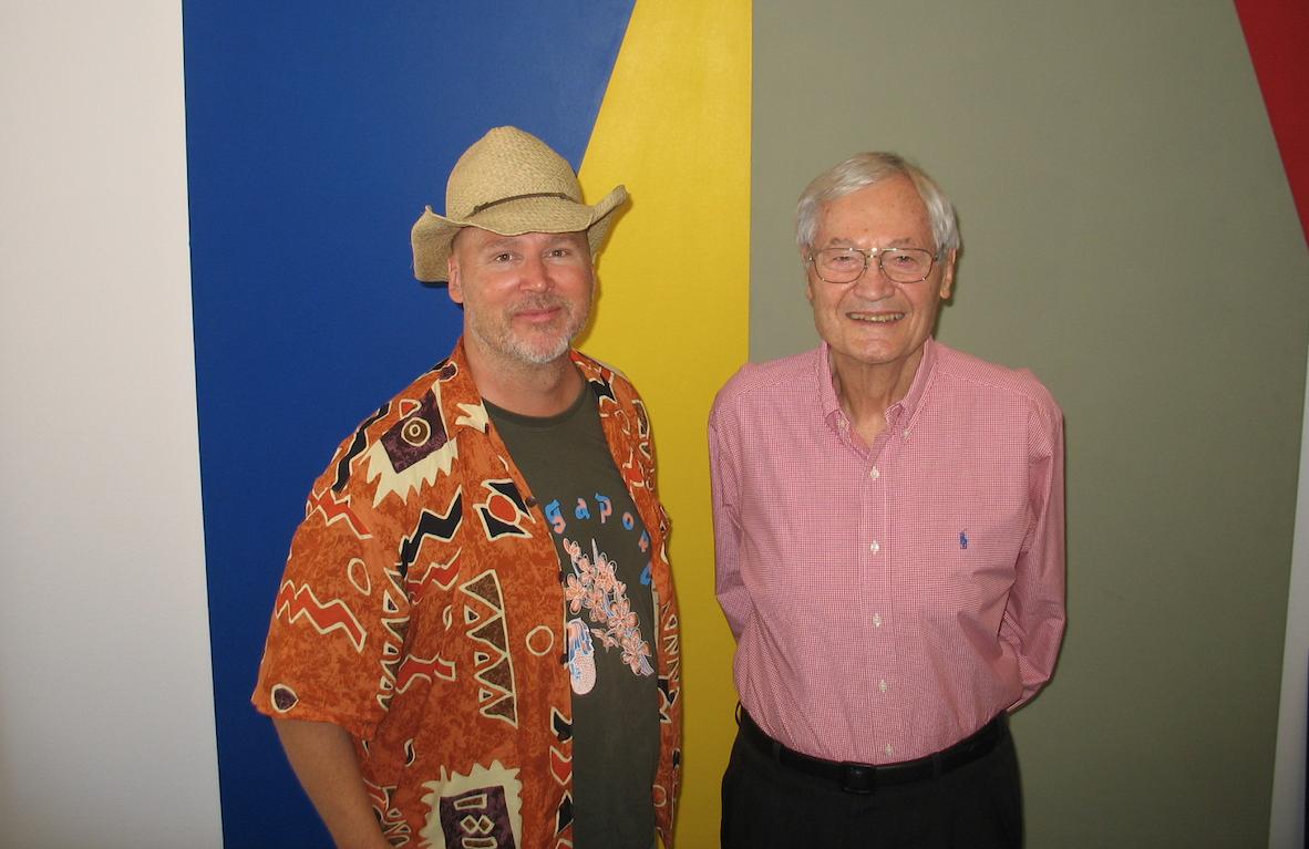 Producer Ray Greene and filmmaker Roger Corman. Corman is one of the main interviewees in Greene's documentary survey of exploitation cinema "SCHLOCK! The Secret History of American Movies."