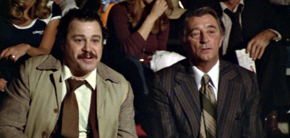 Robert Mitchum and Art Metrano in Matilda (1978)