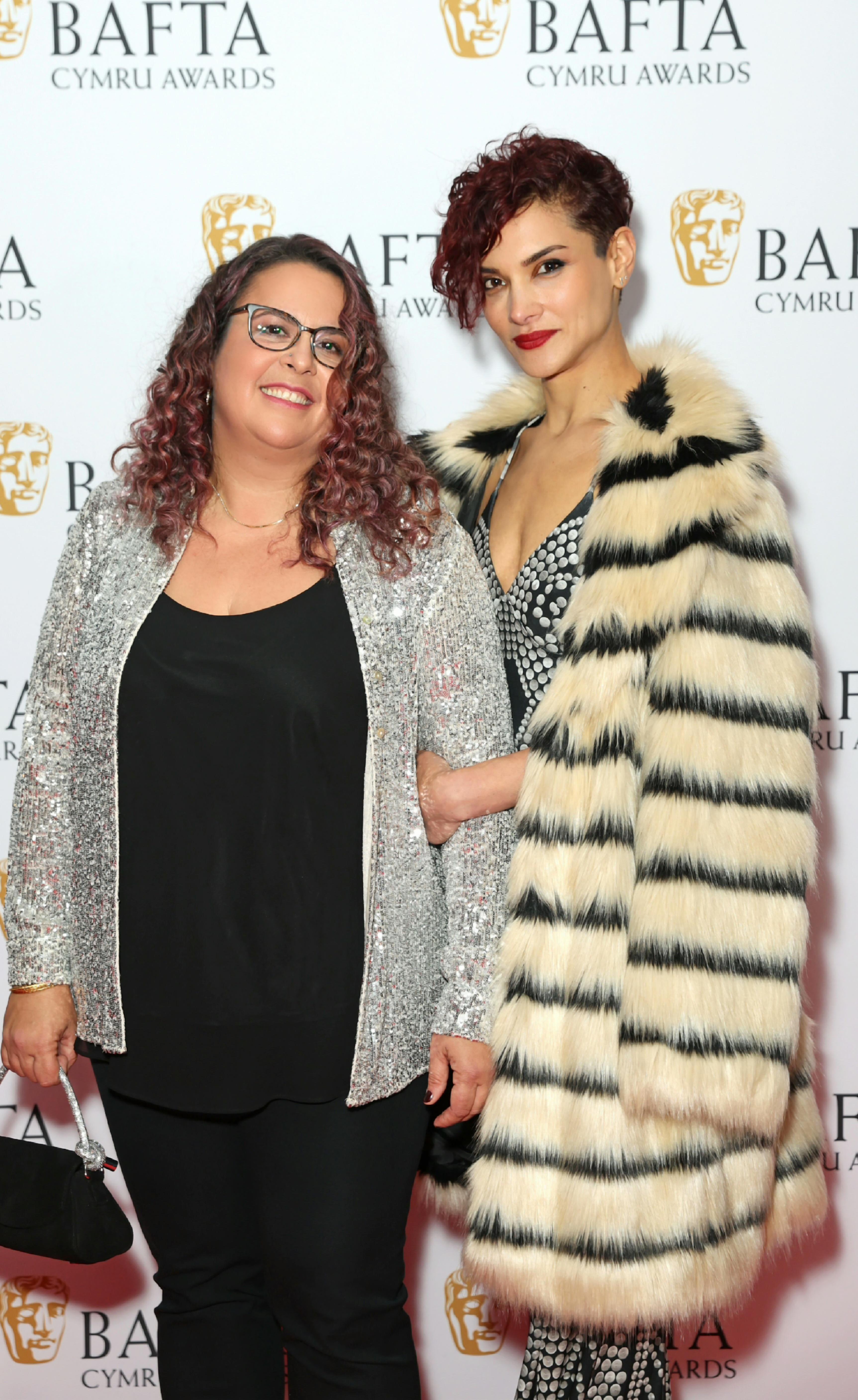 Amber Rose Revah (Right) with Director Sally El Hosaini (Left)