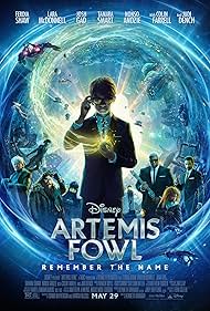 Judi Dench, Colin Farrell, Josh Gad, Nonso Anozie, Lara McDonnell, Tamara Smart, and Ferdia Shaw in Cậu Bé Artemis Fowl (2020)