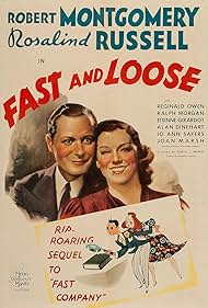 Robert Montgomery and Rosalind Russell in Fast and Loose (1939)