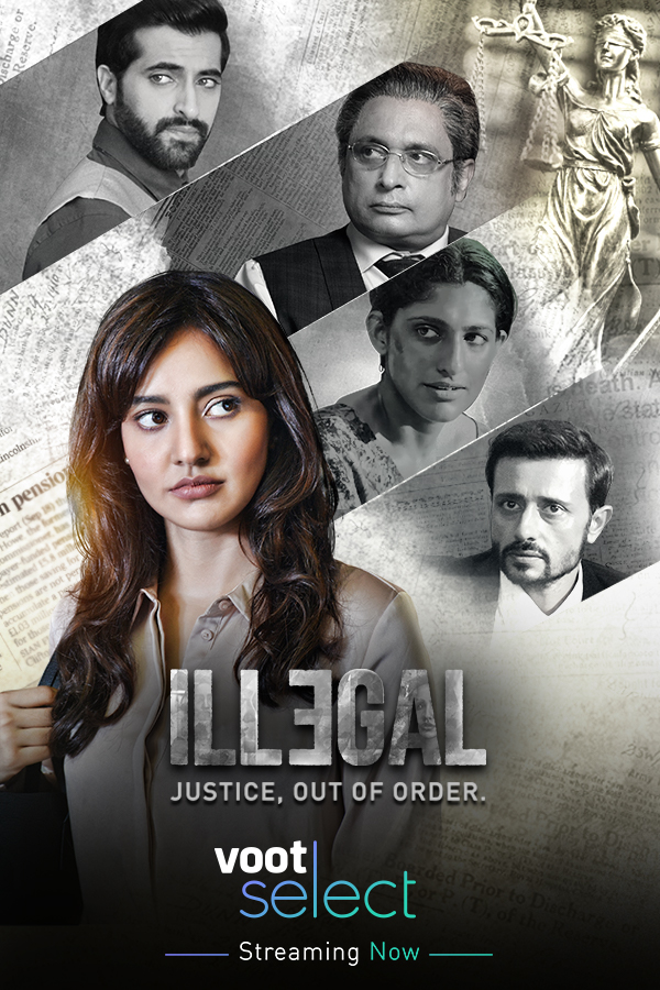 Piyush Mishra, Akshay Oberoi, Neha Sharma, and Kubbra Sait in Illegal - Justice, Out of Order (2020)