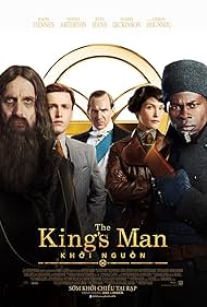 Ralph Fiennes, Djimon Hounsou, Rhys Ifans, Gemma Arterton, and Harris Dickinson in Kingsman: Khởi Nguồn (2021)