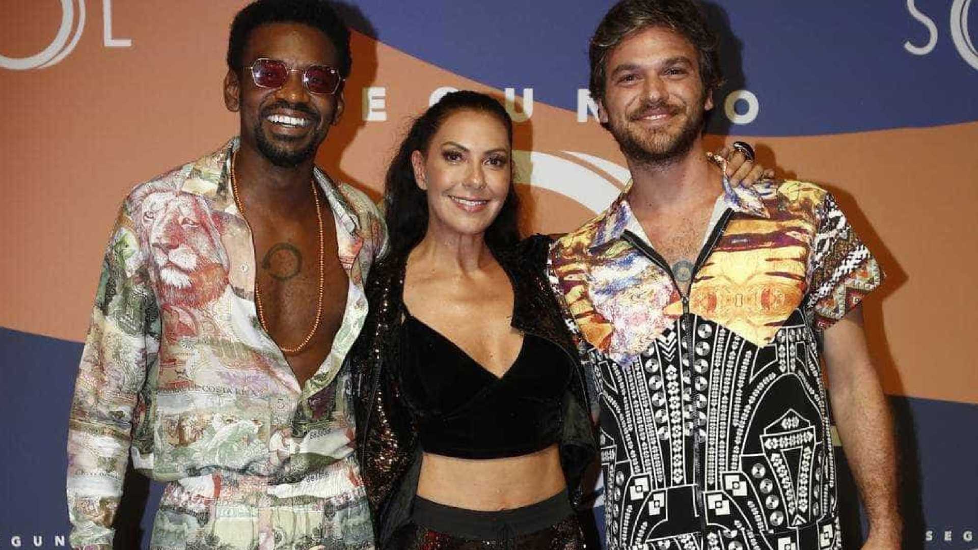 Fabrício Boliveira, Fabiula Nascimento, and Emilio Dantas at an event for Segundo Sol (2018)