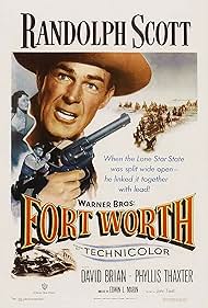 Randolph Scott and Phyllis Thaxter in Fort Worth (1951)