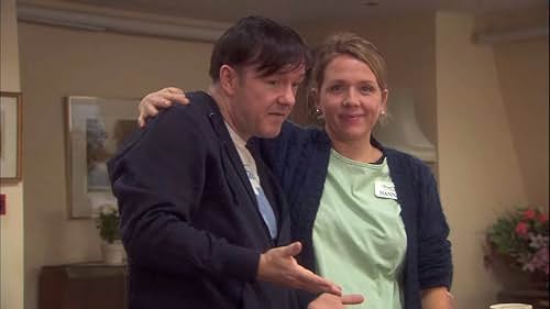 Ricky Gervais and Kerry Godliman in Pilot (2012)