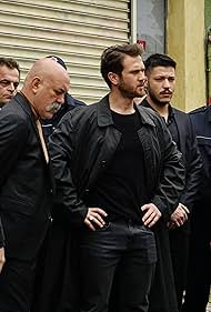 Öner Erkan, Ercan Kesal, Aras Bulut Iynemli, Erol Yavan, and Kubilay Aka in Çukur (2016)