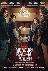 Angga Yunanda, Ari Irham, Rachel Amanda, Iqbaal Dhiafakhri Ramadhan, Umay Shahab, and Aghniny Haque in Mencuri Raden Saleh (2022)