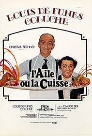 Louis de Funès and Coluche in L'aile ou la cuisse (1976)