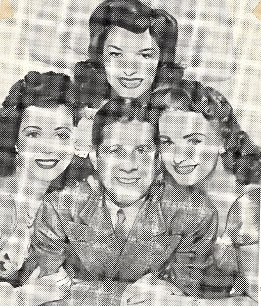 Rosemary Lane, Joan Merrill, Ann Miller, and Rudy Vallee in Time Out for Rhythm (1941)