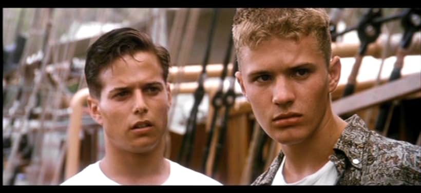 Ryan Phillippe and Scott Wolf in White Squall (1996)