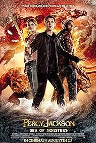 Logan Lerman, Brandon T. Jackson, and Alexandra Daddario in Percy Jackson: Biển Quái Vật (2013)