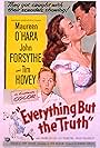 Maureen O'Hara, John Forsythe, and Tim Hovey in Everything But the Truth (1956)