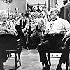 Spencer Tracy, Fredric March, Elliott Reid, and Dick York in Inherit the Wind (1960)