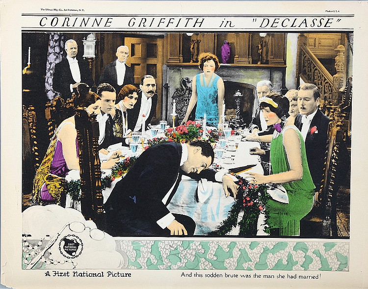 Clive Brook, Louise Fazenda, Rockliffe Fellowes, Corinne Griffith, Gale Henry, Hedda Hopper, Lloyd Hughes, Bertram Johns, Eddie Lyons, Lilyan Tashman, and Paul Weigel in Déclassé (1925)