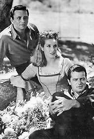 Peter Falk, Robert Goulet, and Sally Ann Howes in Brigadoon (1966)