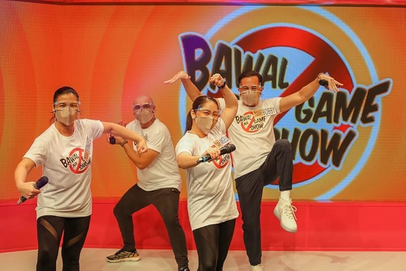 Angelu De Leon, Bobby Andrews, Bernadette Allyson, and Michael Flores in Bawal na game show (2020)