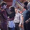 Jesse L. Martin, Rick Cosnett, Grant Gustin, and Candice Patton in The Flash (2014)