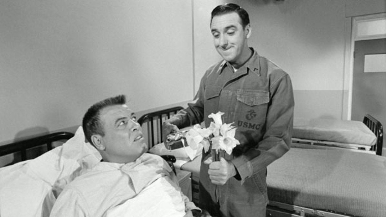 Jim Nabors and Frank Sutton in Gomer Pyle, U.S.M.C. (1964)