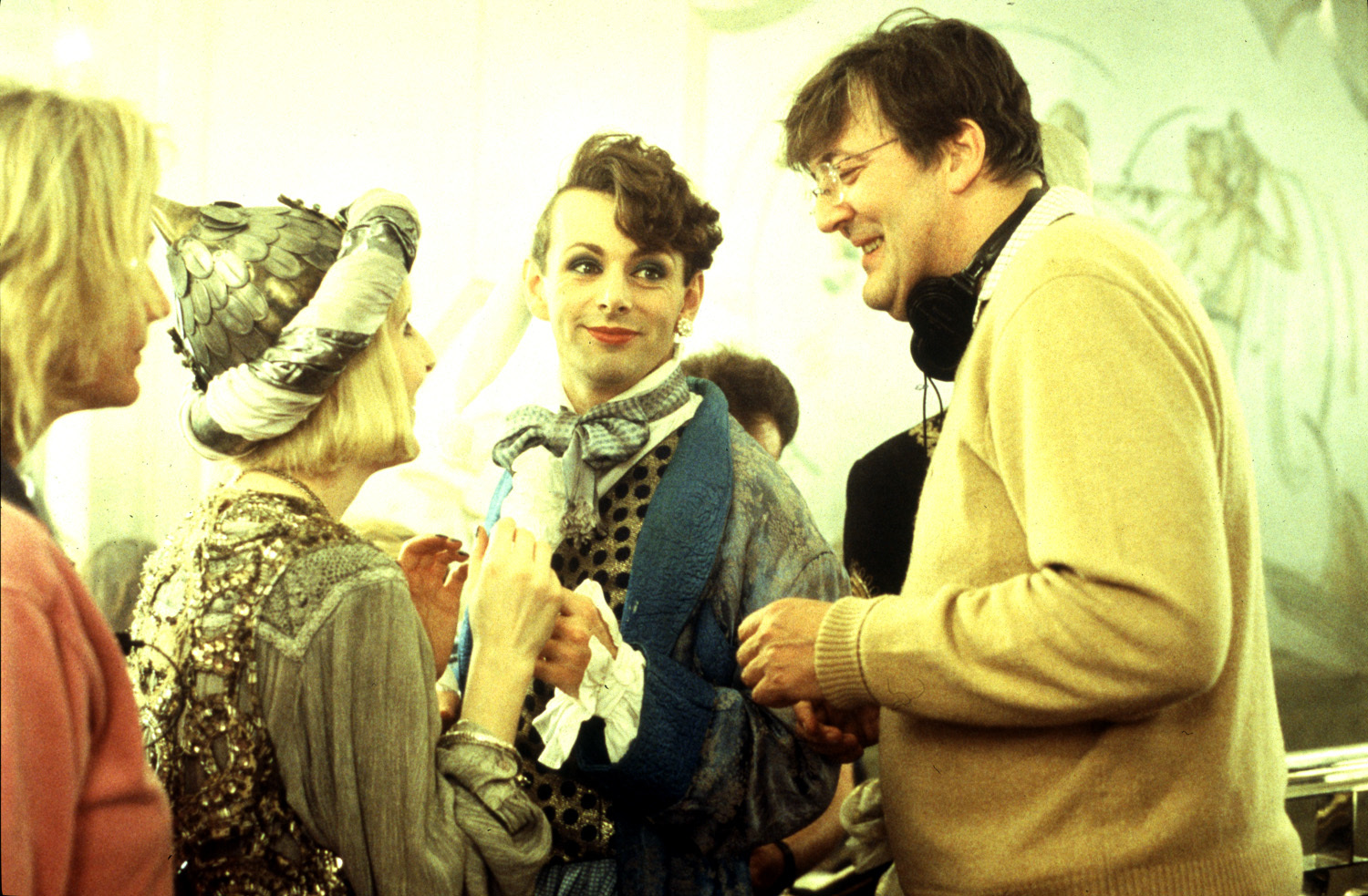 Stephen Fry, Michael Sheen, and Fenella Woolgar in Bright Young Things (2003)