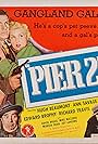 Hugh Beaumont, Edward Brophy, and Ann Savage in Pier 23 (1951)