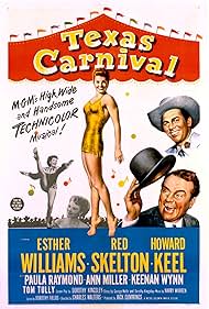 Howard Keel, Ann Miller, Red Skelton, and Esther Williams in Texas Carnival (1951)