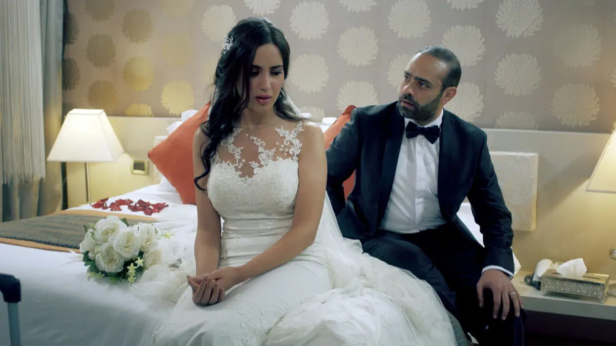 Jihane Kidari and Hamza Tahri in Salamate Abou Lbanat (2020)