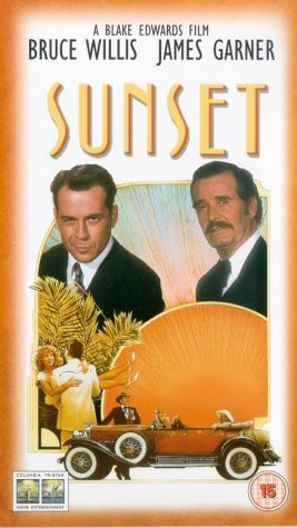 Bruce Willis and James Garner in Sunset (1988)