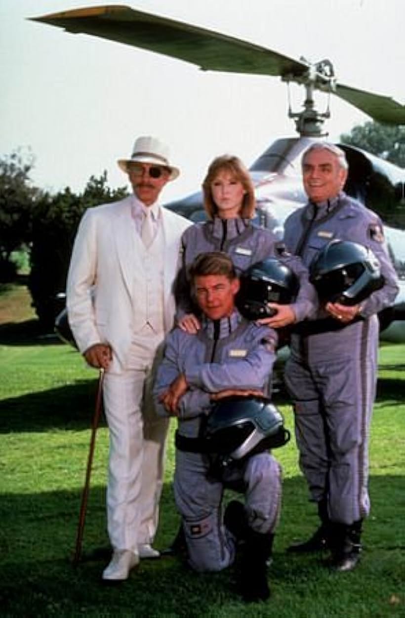 "Airwolf" A. Cord, J.M. Vincent, J.B. Scott, E. Borgnine 1985 CBS