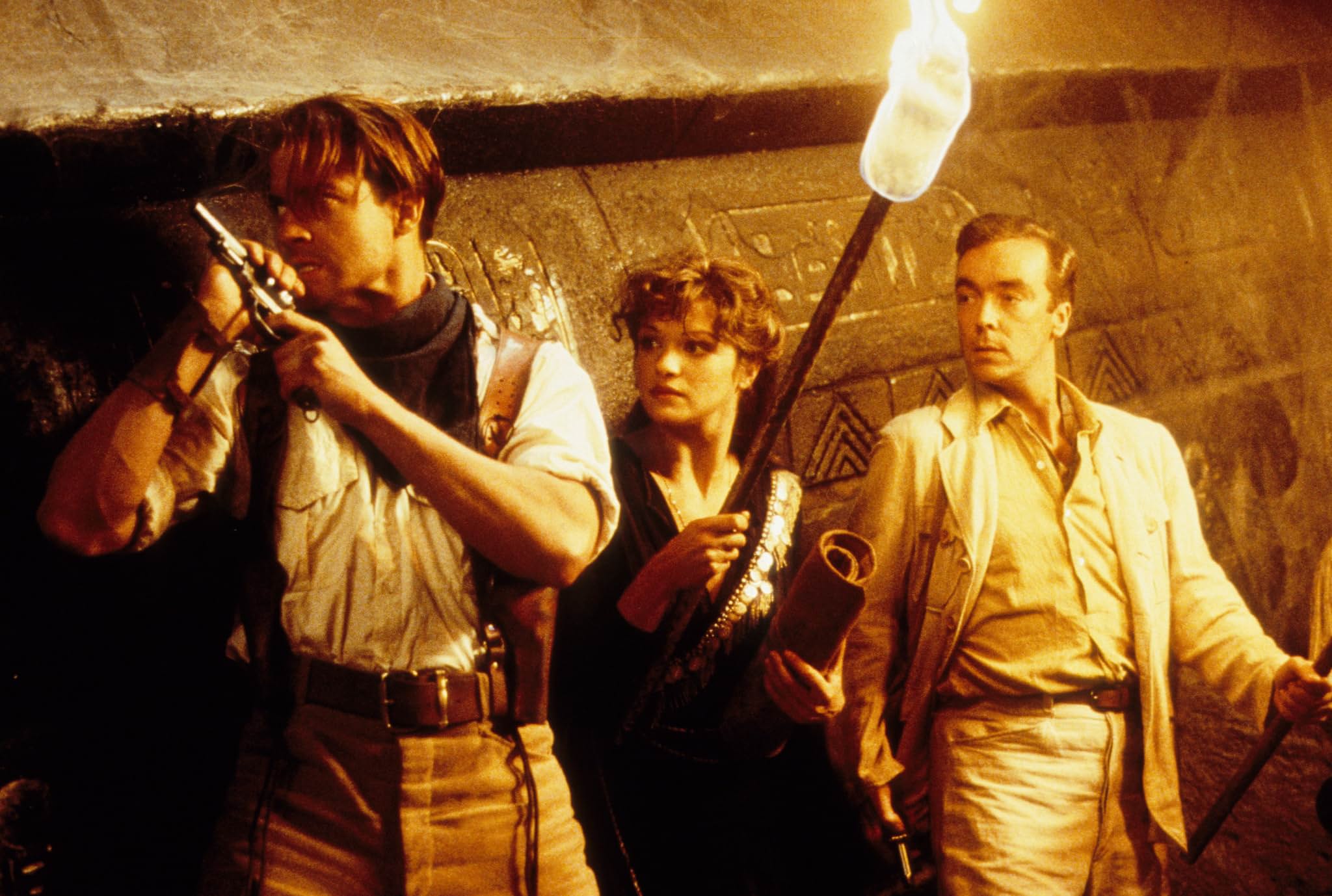 Brendan Fraser, John Hannah, and Rachel Weisz in Xác Ướp Ai Cập (1999)