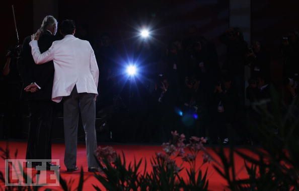 George A. Romero and Stefano DiMatteo on the Red Carpet at the 66th Venice Film Festival for the World Premiere of Survival of the Dead.